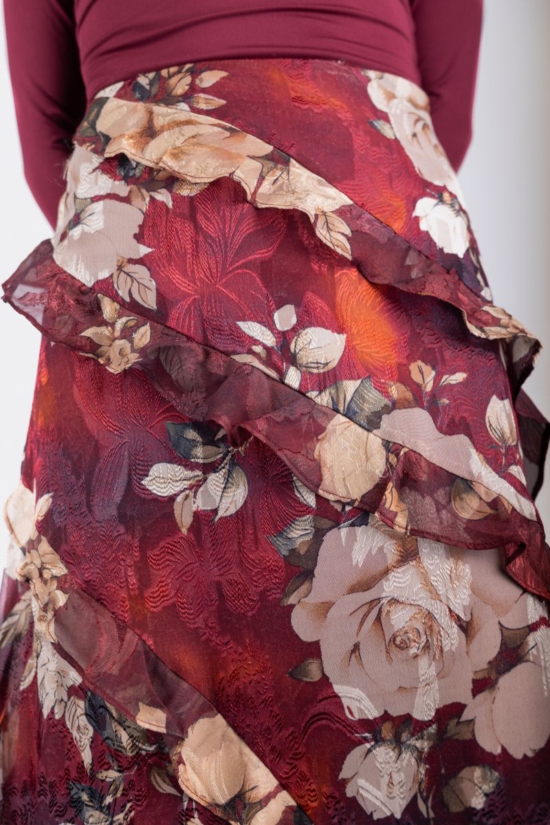 Laurel Skirt (Burgundy) - Skirt - Yakira Bella