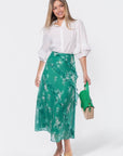 Laurel Skirt (Green Pattern) - Skirt - Yakira Bella