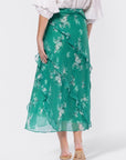 Laurel Skirt (Green Pattern) - Skirt - Yakira Bella