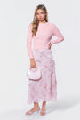 Laurel Skirt (Light Peach Pattern) - Skirt - Yakira Bella