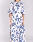 LAUREN DRESS (BLUE PATTERN) - Dress - Yakira Bella