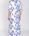 LAUREN DRESS (BLUE PATTERN) - Dress - Yakira Bella