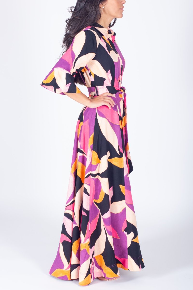 LAUREN DRESS (PINK PATTERN) - Dress - Yakira Bella