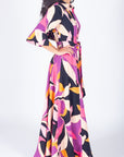 LAUREN DRESS (PINK PATTERN) - Dress - Yakira Bella