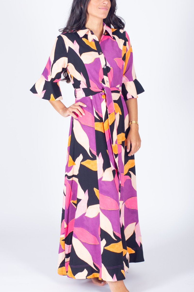 LAUREN DRESS (PINK PATTERN) - Dress - Yakira Bella