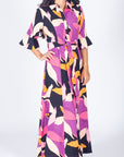 LAUREN DRESS (PINK PATTERN) - Dress - Yakira Bella