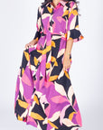 LAUREN DRESS (PINK PATTERN) - Dress - Yakira Bella