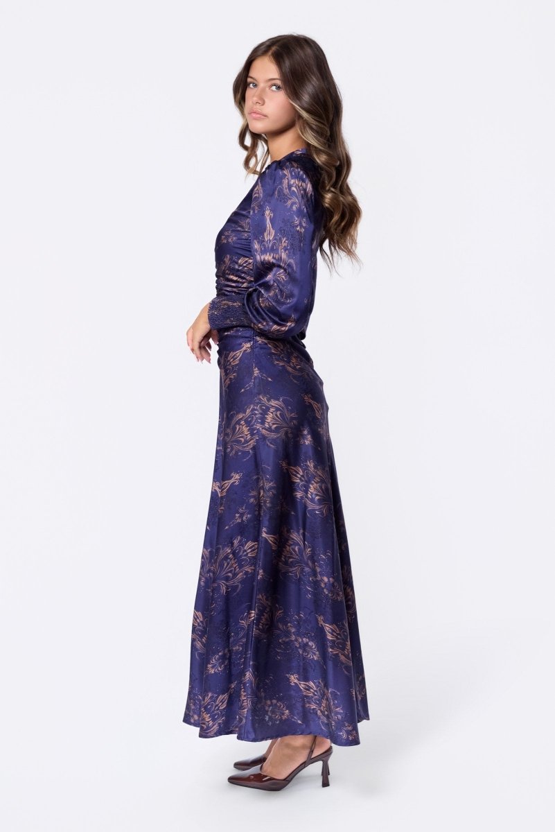 Layla Dress (Purple Khaki) - Dress - Yakira Bella