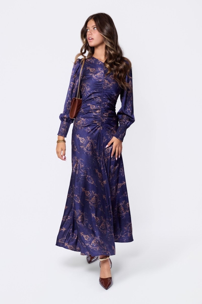 Layla Dress (Purple Khaki) - Dress - Yakira Bella