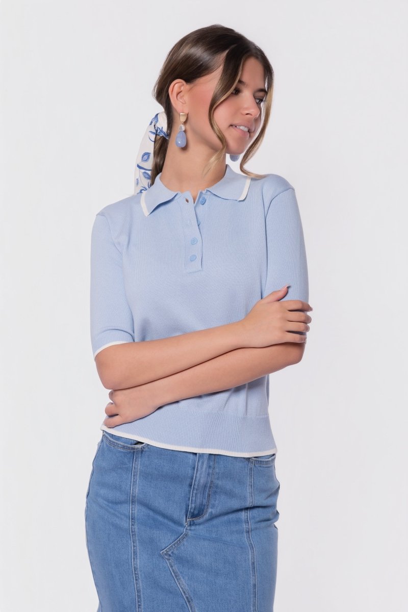 Leah Top (Light Blue) - Top - Yakira Bella