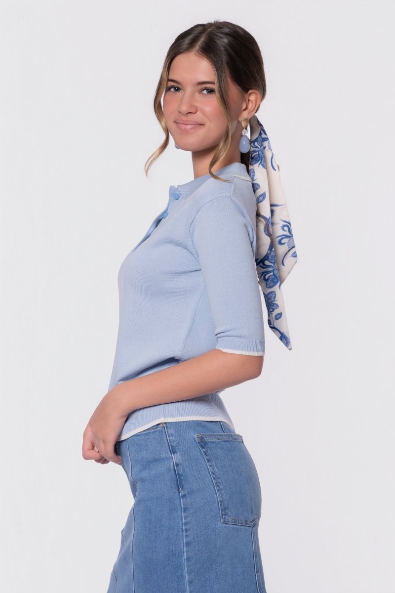 Leah Top (Light Blue) - Top - Yakira Bella