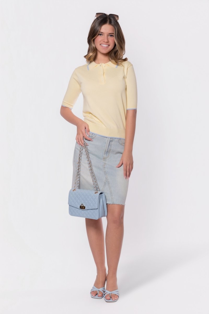 Leah Top (Light Yellow) - Top - Yakira Bella