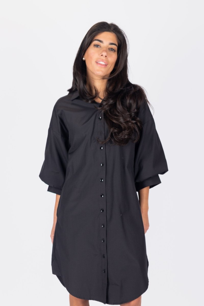 LEIA DRESS (BLACK) - Dress - Yakira Bella