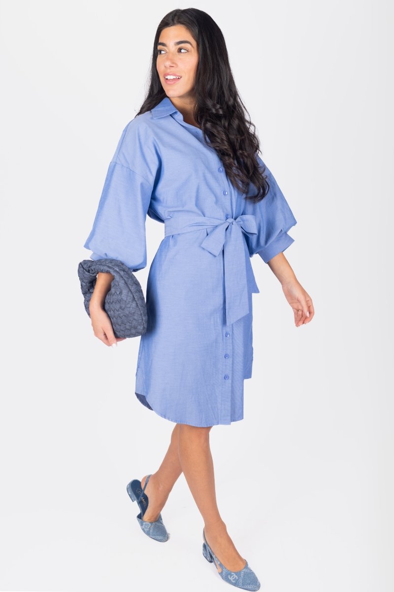 LEIA DRESS (BLUE) - Dress - Yakira Bella