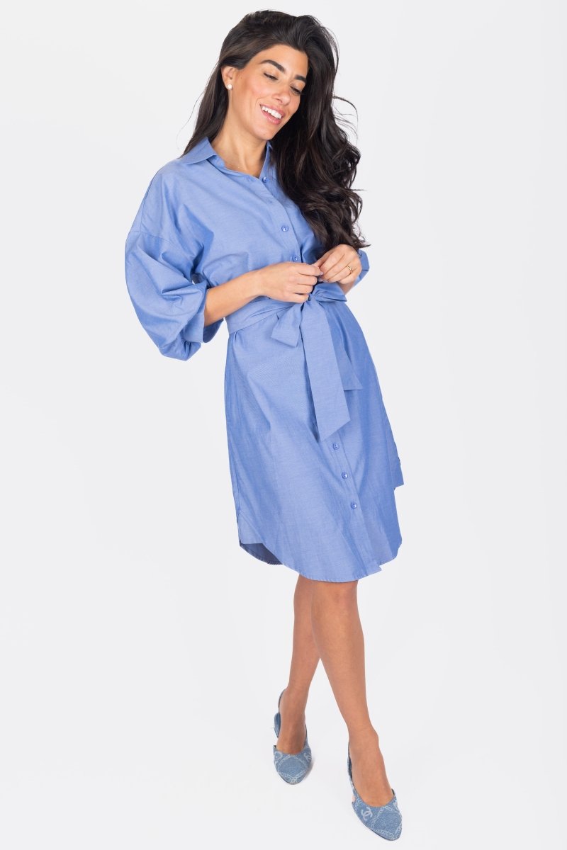 LEIA DRESS (BLUE) - Dress - Yakira Bella