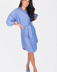 LEIA DRESS (BLUE) - Dress - Yakira Bella