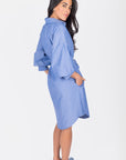 LEIA DRESS (BLUE) - Dress - Yakira Bella