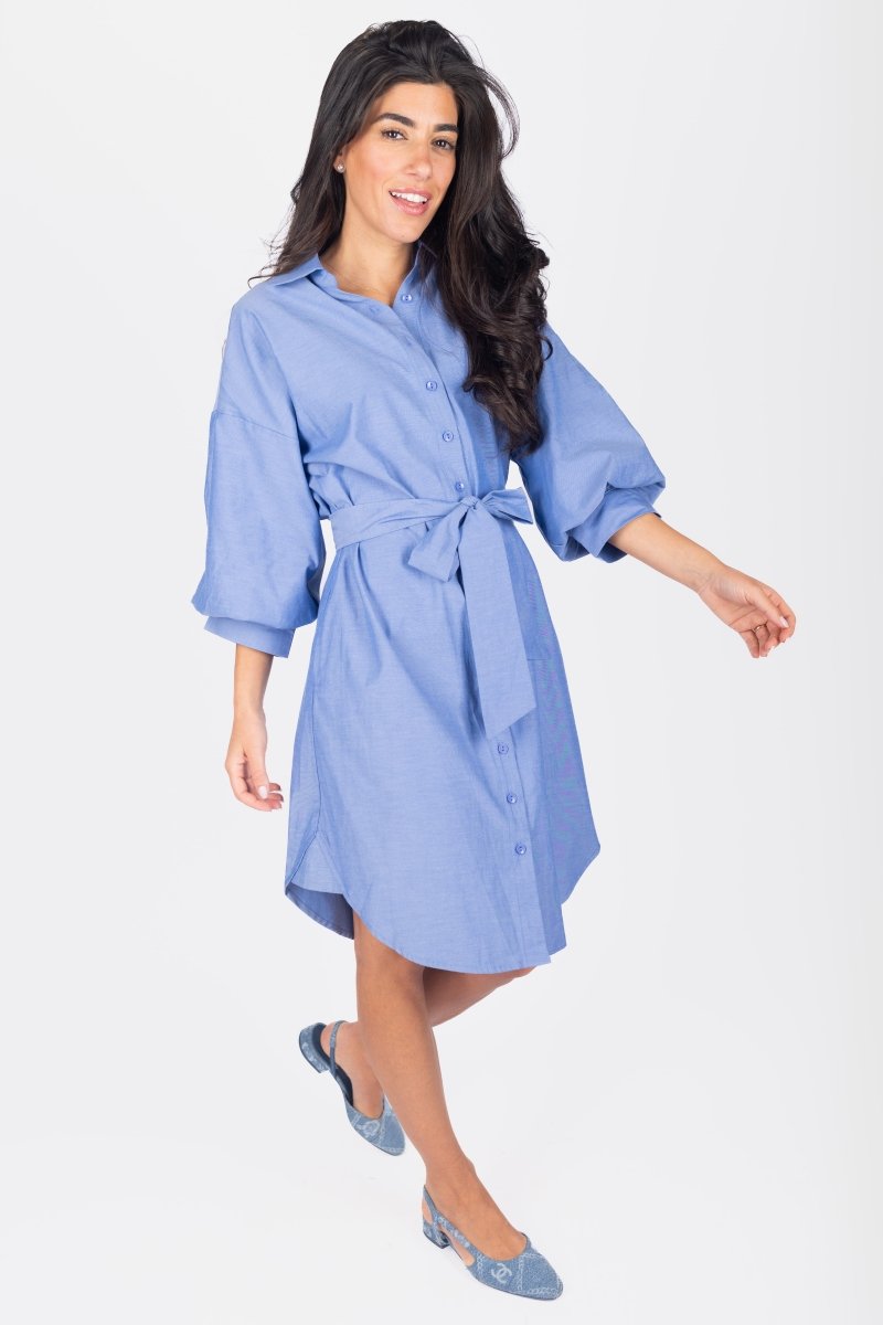 LEIA DRESS (BLUE) - Dress - Yakira Bella