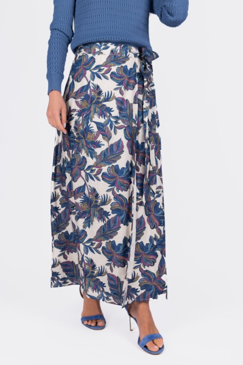 LEILA SKIRT (BLUE MULTI) - Skirt - Yakira Bella