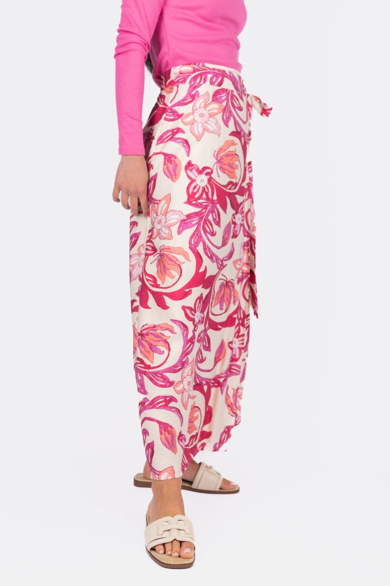 LEILA SKIRT (PINK PATTERN) - Skirt - Yakira Bella