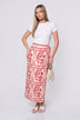 Leila Skirt (White Red)
