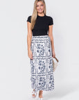 Leila Skirt (White/Black) - Skirt - Yakira Bella