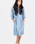 LENA DRESS 38" (CHAMBRAY) - Dress - Yakira Bella