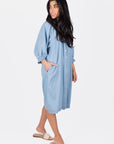 LENA DRESS 38" (CHAMBRAY) - Dress - Yakira Bella