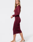 Lenny Dress (Burgundy) - Dress - Yakira Bella