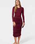 Lenny Dress (Burgundy) - Dress - Yakira Bella