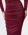 Lenny Dress (Burgundy) - Dress - Yakira Bella