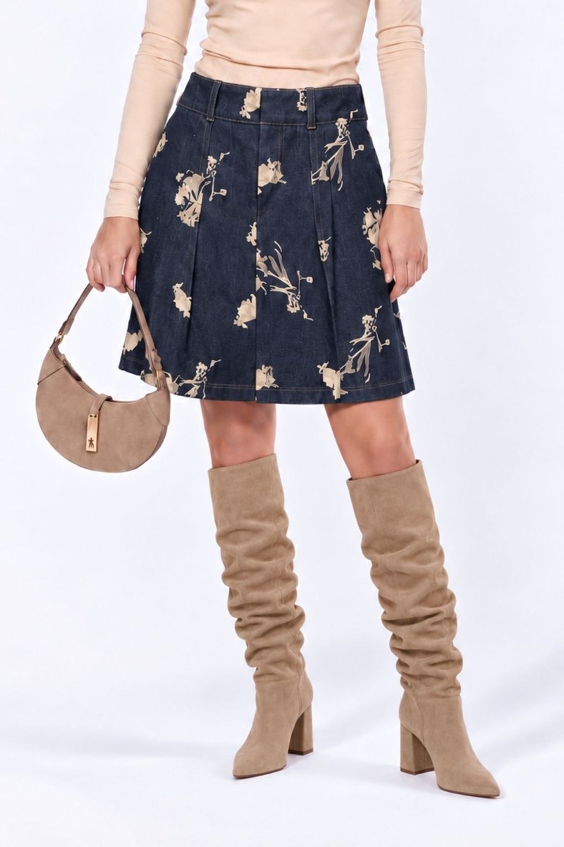 Lenora Skirt 20" (Navy) - Skirt - Yakira Bella