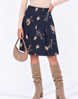 Lenora Skirt 23" (Navy) - Skirt - Yakira Bella