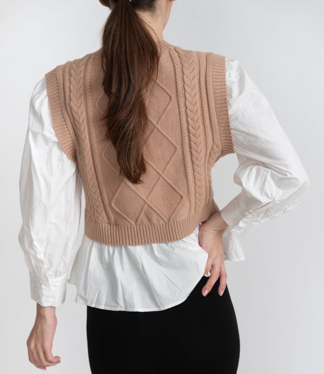 LESLIE TOP (Beige) - Top - Yakira Bella