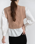 LESLIE TOP (Beige) - Top - Yakira Bella