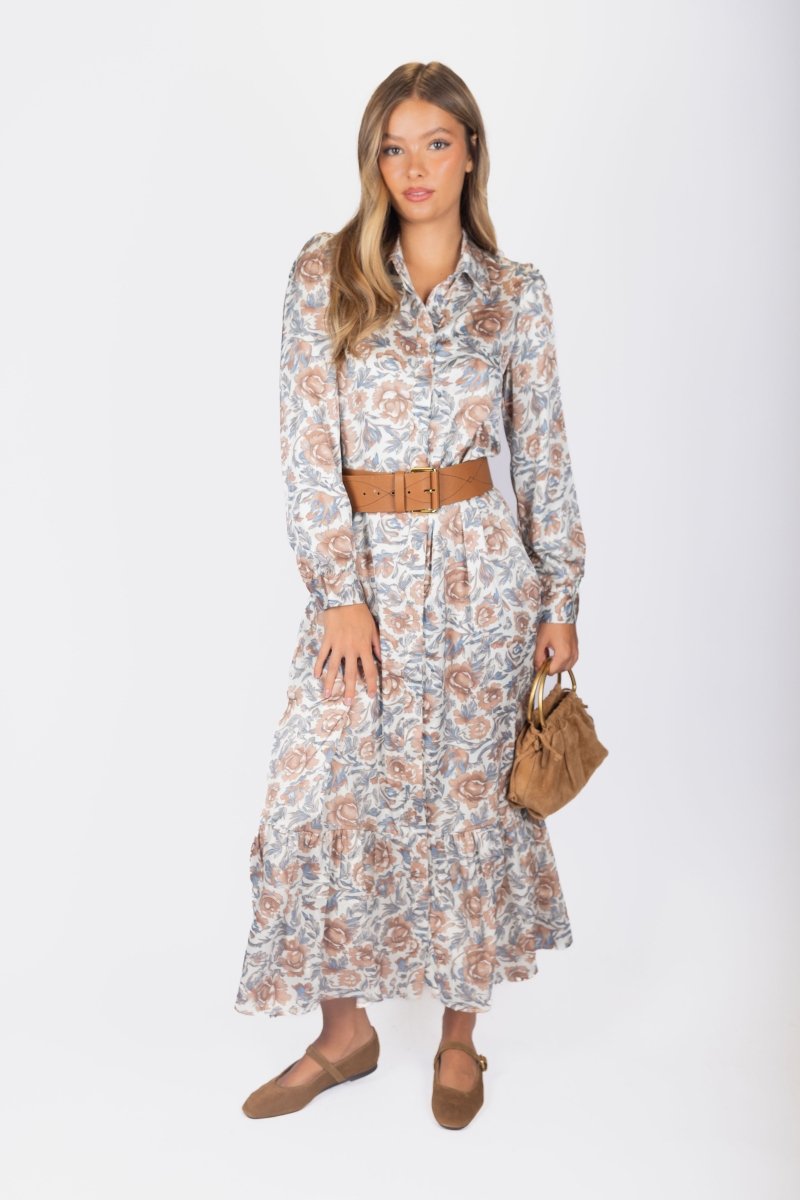 Lexi Dress 53&quot; (Beige) - Dress - Yakira Bella