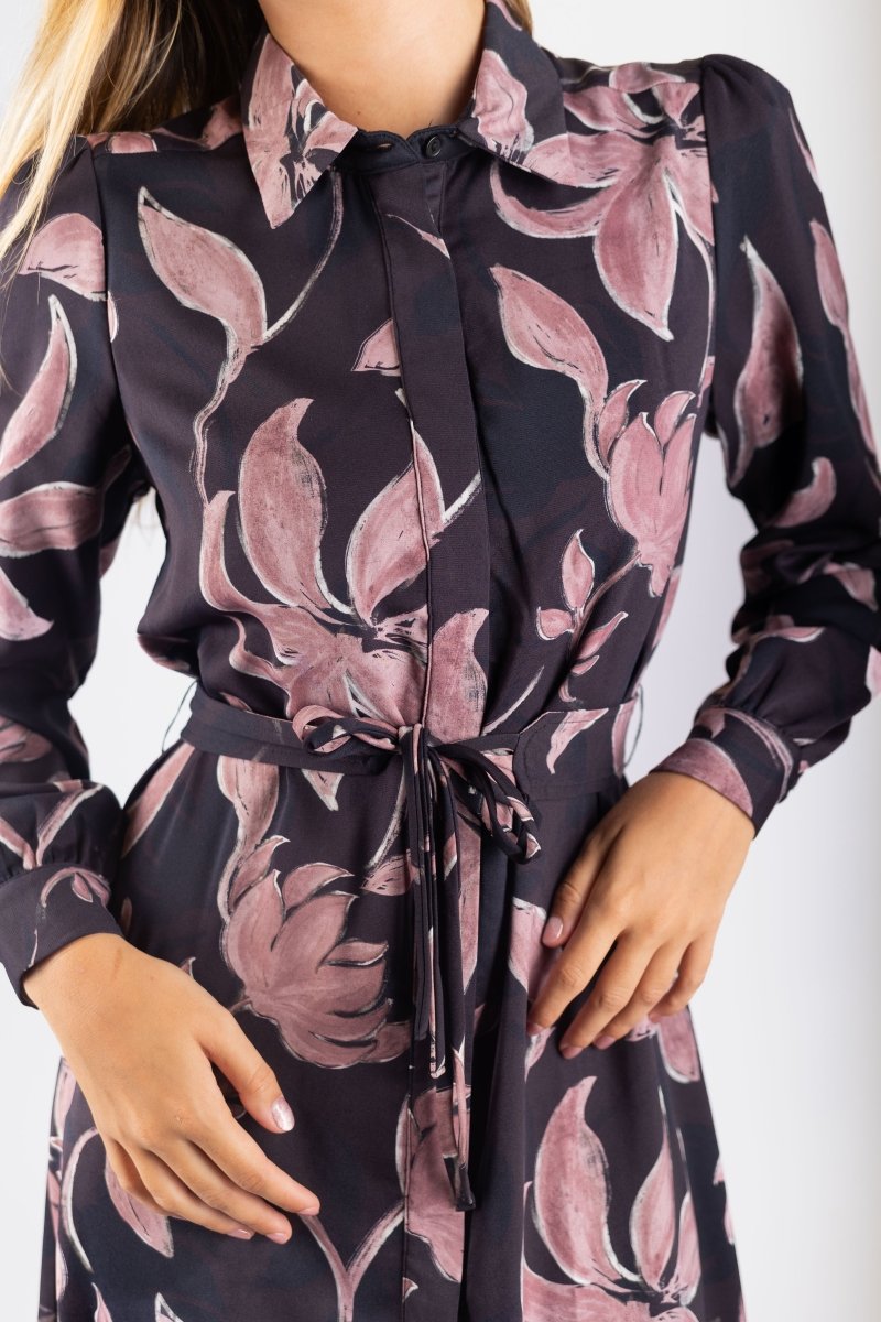 Lexi Dress 53&quot; (Black/Plum) - Dress - Yakira Bella