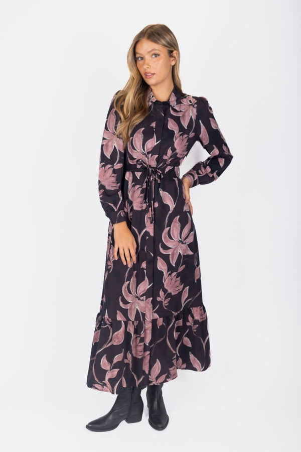 Lexi Dress 53" (Black/Plum) - Dress - Yakira Bella