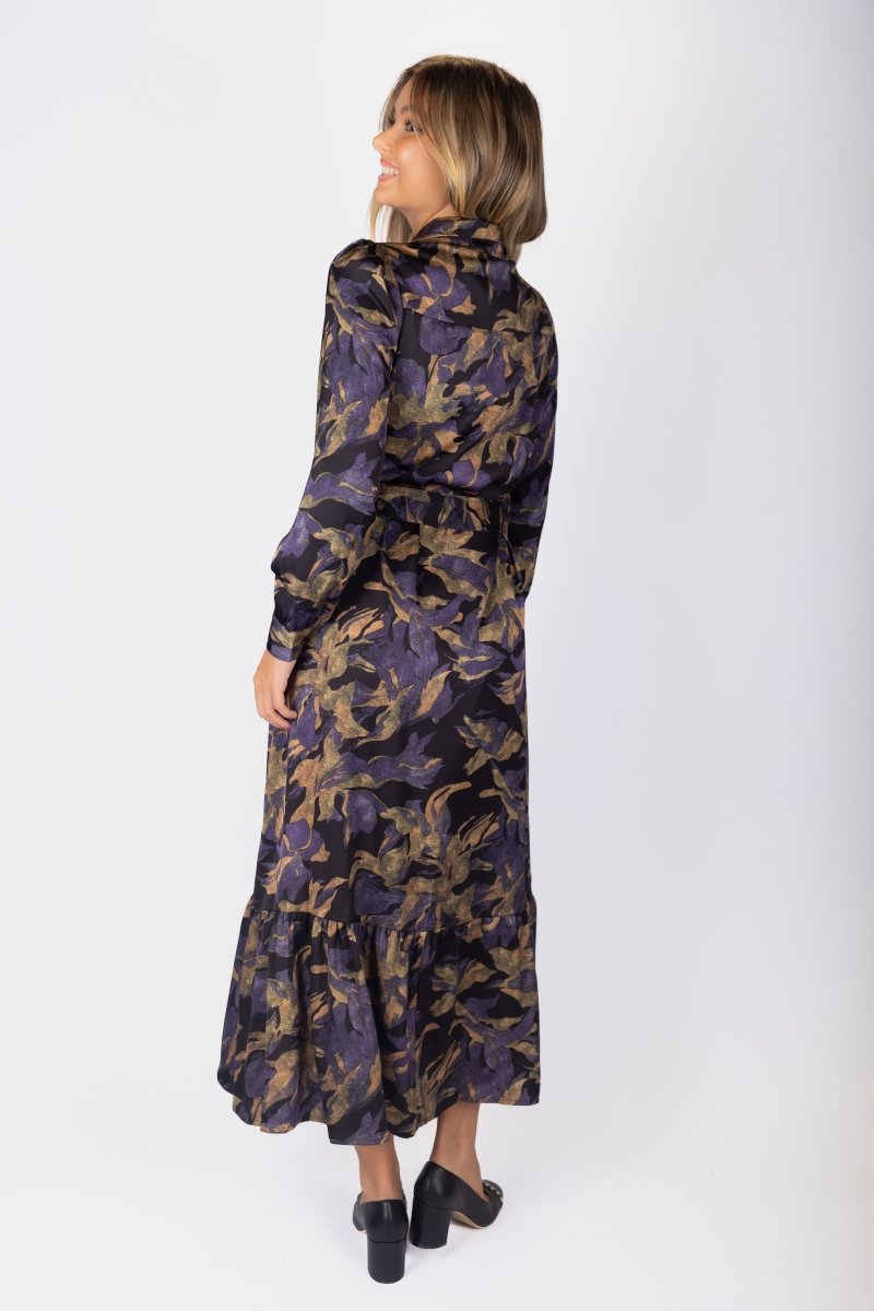 Lexi Dress 53&quot; (Black/Purple) - Dress - Yakira Bella