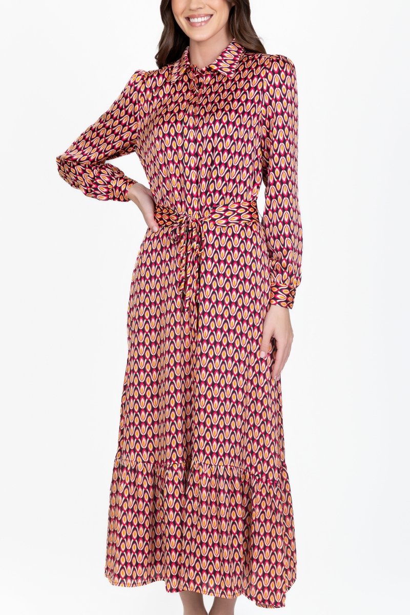 LEXI DRESS (BLACK PATTERN) - Dress - Yakira Bella