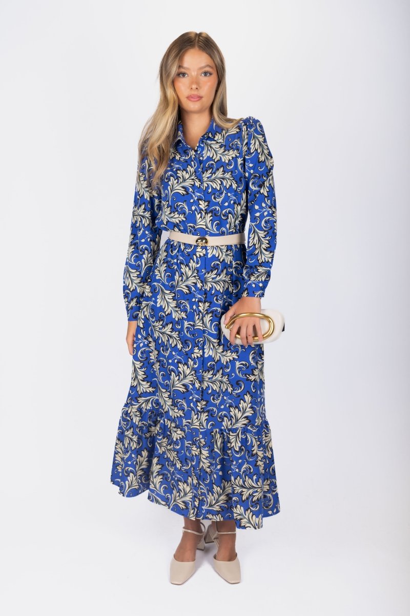 Lexi Dress (Blue/Ivory) - Dress - Yakira Bella