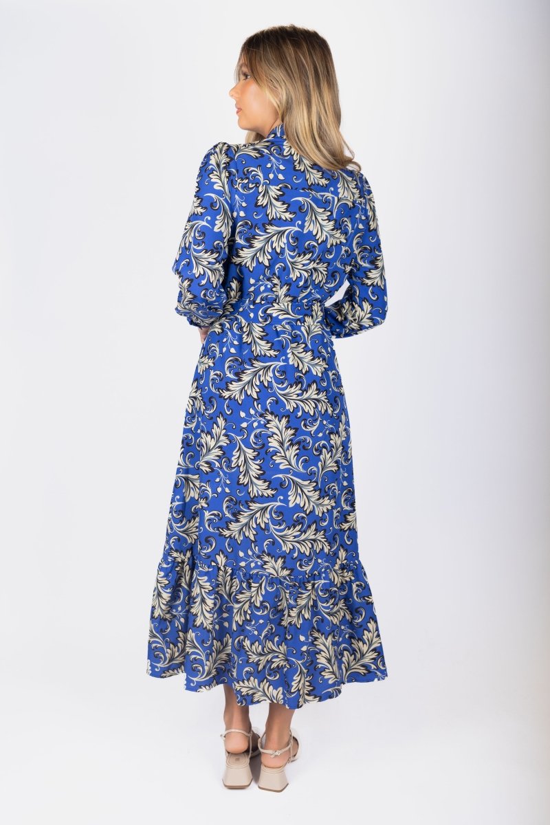 Lexi Dress (Blue/Ivory) - Dress - Yakira Bella
