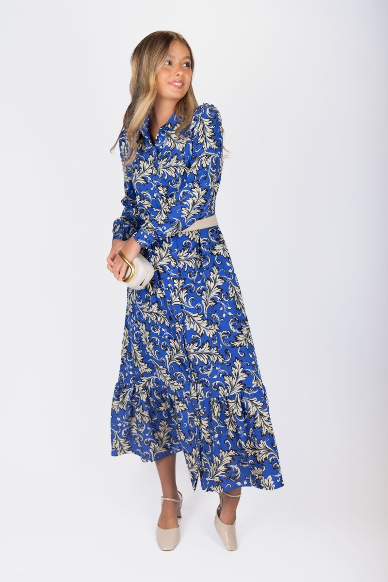 Lexi Dress (Blue/Ivory) - Dress - Yakira Bella