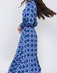 LEXI DRESS (BLUE/MULTI) - Dress - Yakira Bella