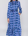 LEXI DRESS (BLUE/MULTI) - Dress - Yakira Bella