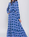 LEXI DRESS (BLUE/MULTI) - Dress - Yakira Bella