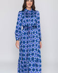 LEXI DRESS (BLUE/MULTI) - Dress - Yakira Bella