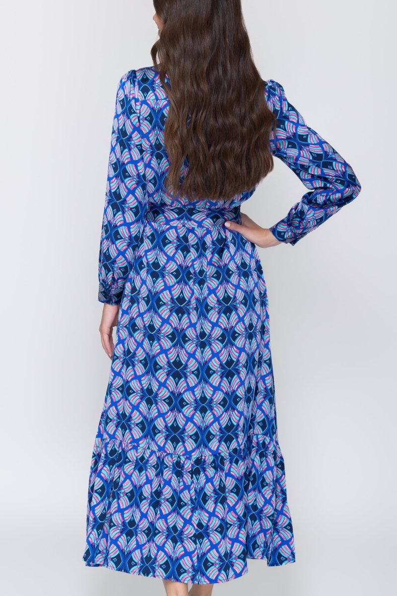 LEXI DRESS (BLUE/MULTI) - Dress - Yakira Bella