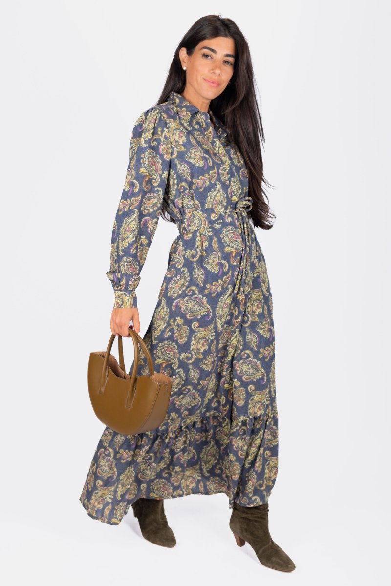 Lexi Dress (Grey/Blue) - Dress - Yakira Bella