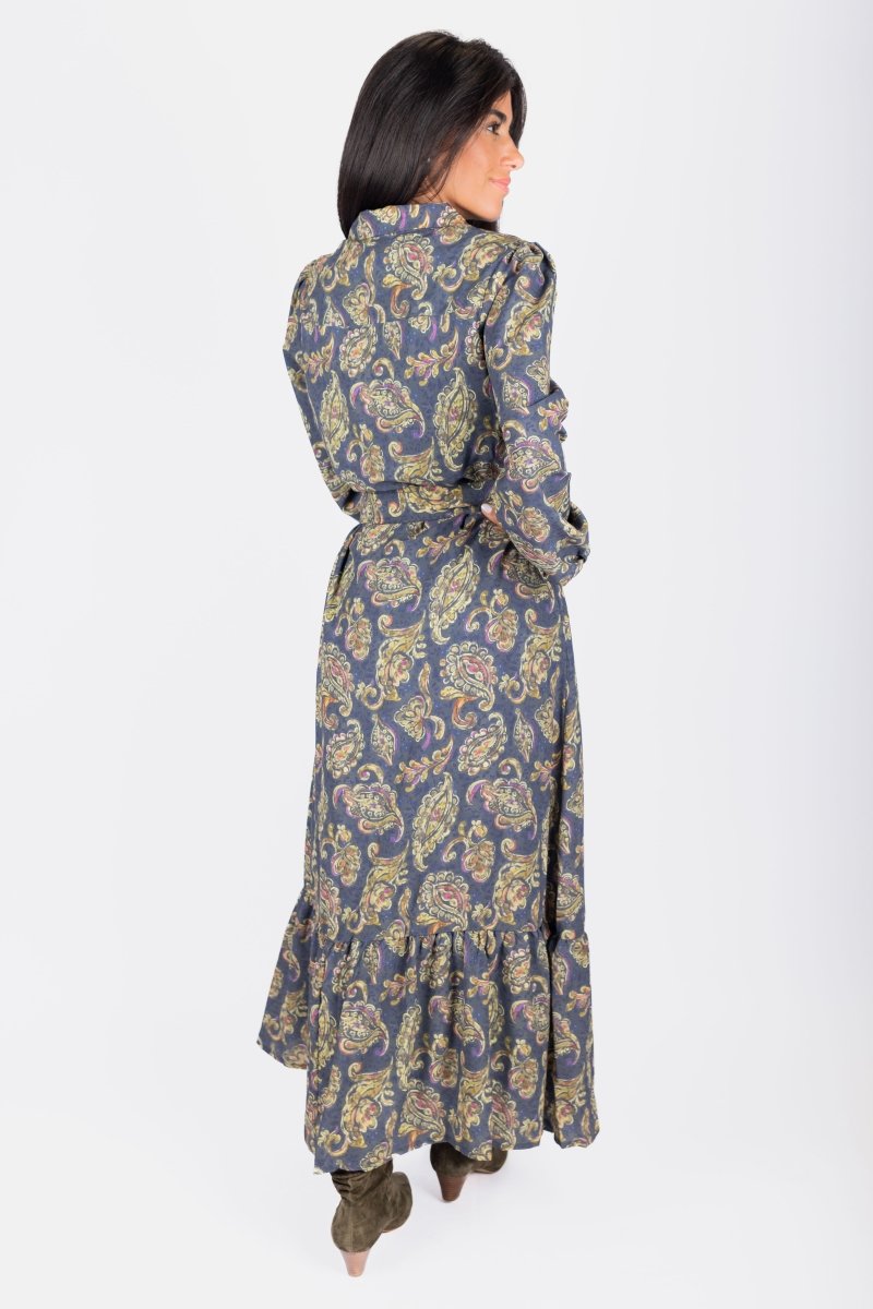 Lexi Dress (Grey/Blue) - Dress - Yakira Bella